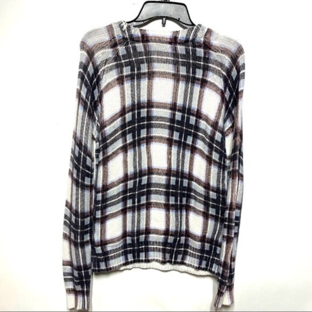 Townsen Sleigh Plaid Wool and Cotton Crewneck Sweater M - Picture 10 of 10
